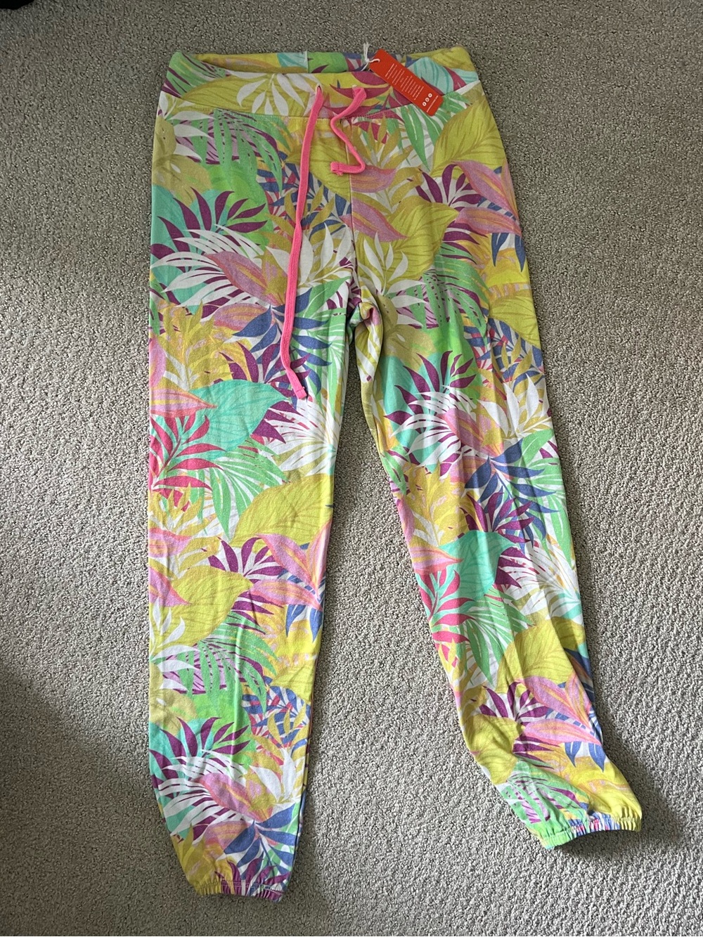 NWT Sundry Women’s Abstract Pink Camo Joggers